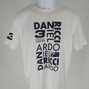 ASTON MARTIN RED BULL RACING Daniel Ricciardo T-Shirt Men's Size Medium NWOT